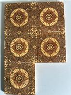6 Art Nouveau tegels 15,3x15,3x1,3 cm, Antiek en Kunst, Ophalen of Verzenden