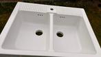 Évier en porcelaine - Double, Enlèvement, Comme neuf, Pierre