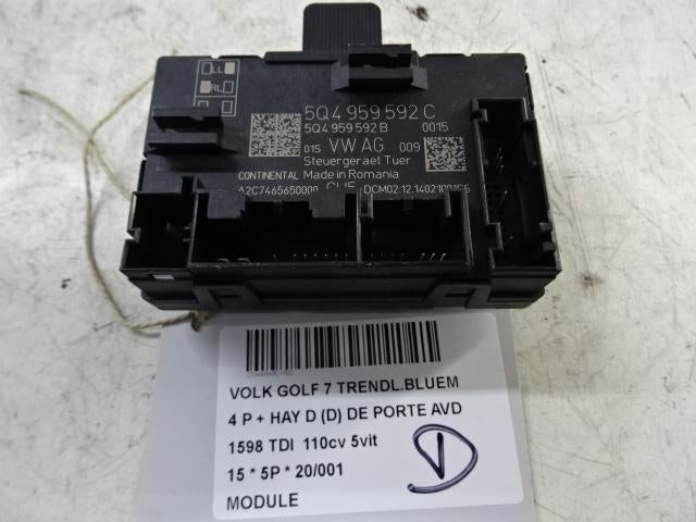 UNITE ELECTRONIQUE Volkswagen Golf VII (AUA) (5Q4959592C), Utilisé, Volkswagen