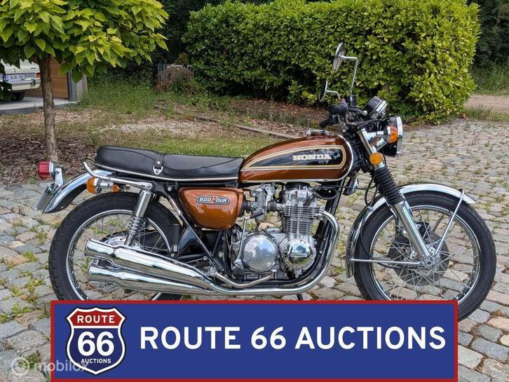 Honda CB500 K2 | 1976 | Route 66 Auctions, Auto's, Oldtimers, Bedrijf, Te koop, Honda, Benzine, Overige carrosserie, Handgeschakeld