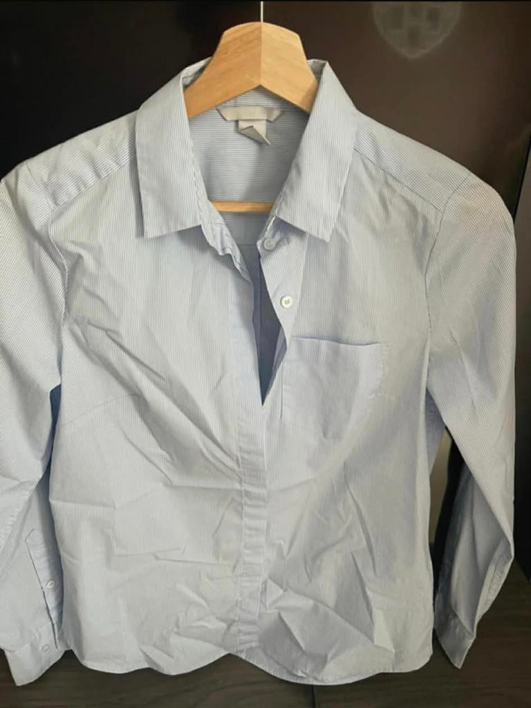Hemd strepen H&M, Kleding | Dames, Blouses en Tunieken, Ophalen of Verzenden, Zo goed als nieuw, Maat 34 (XS) of kleiner