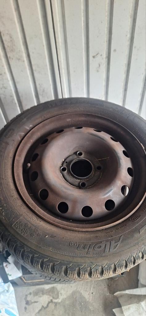 4 stalen velgen 4×108 14inch peugeot 206, Ophalen, Gebruikt, Personenwagen, Band(en)