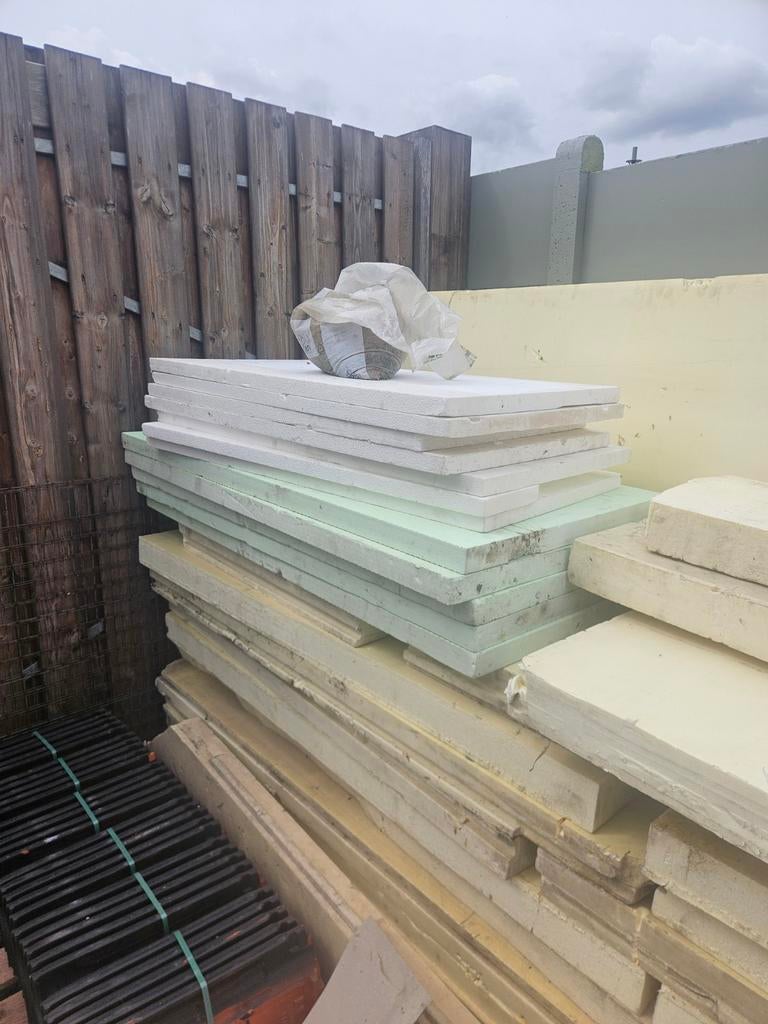 Pir platen 8cm dik, 15 m² ou plus, Isolation de toiture, Enlèvement, Utilisé