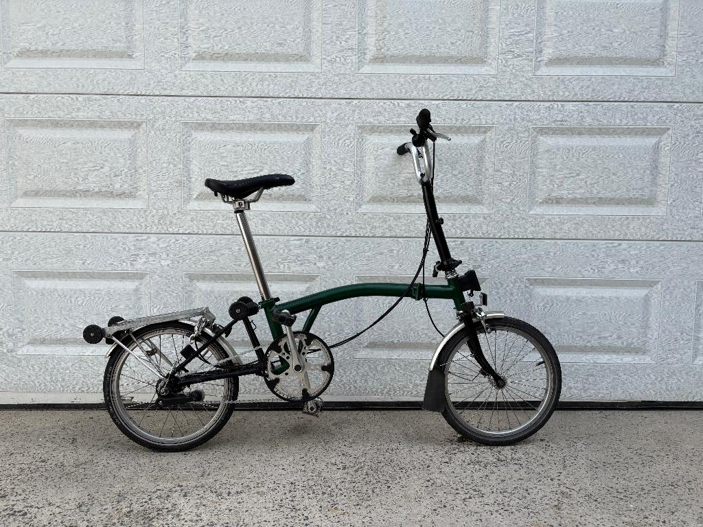 Brompton C-Line 3 vitesses SRAM, Ophalen, Gebruikt, Brompton, 14 tot 16 inch