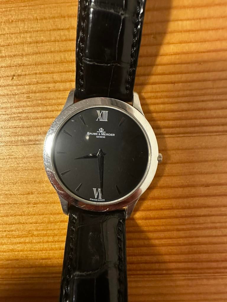 Baume & mercier classima ultra thin, Montre-bracelet, Autres marques, Cuir, Acier