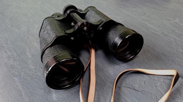 Verrekijker, Audio, Tv en Foto, Optische apparatuur | Verrekijkers, Gebruikt, Porro (met knik), Minder dan 8x, Met hoes of tas