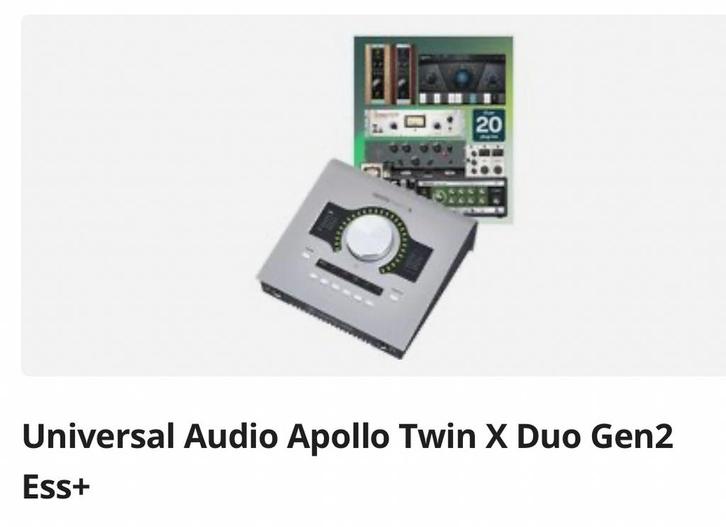 Apollo Twin x Duo Gen 2 Ess+, Computers en Software, Vintage Computers, Ophalen