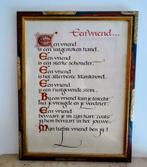 Een vriend. Super mooie tekst in prachtig kader. 67 x 52 cm, Huis en Inrichting, Ophalen of Verzenden, Gebruikt