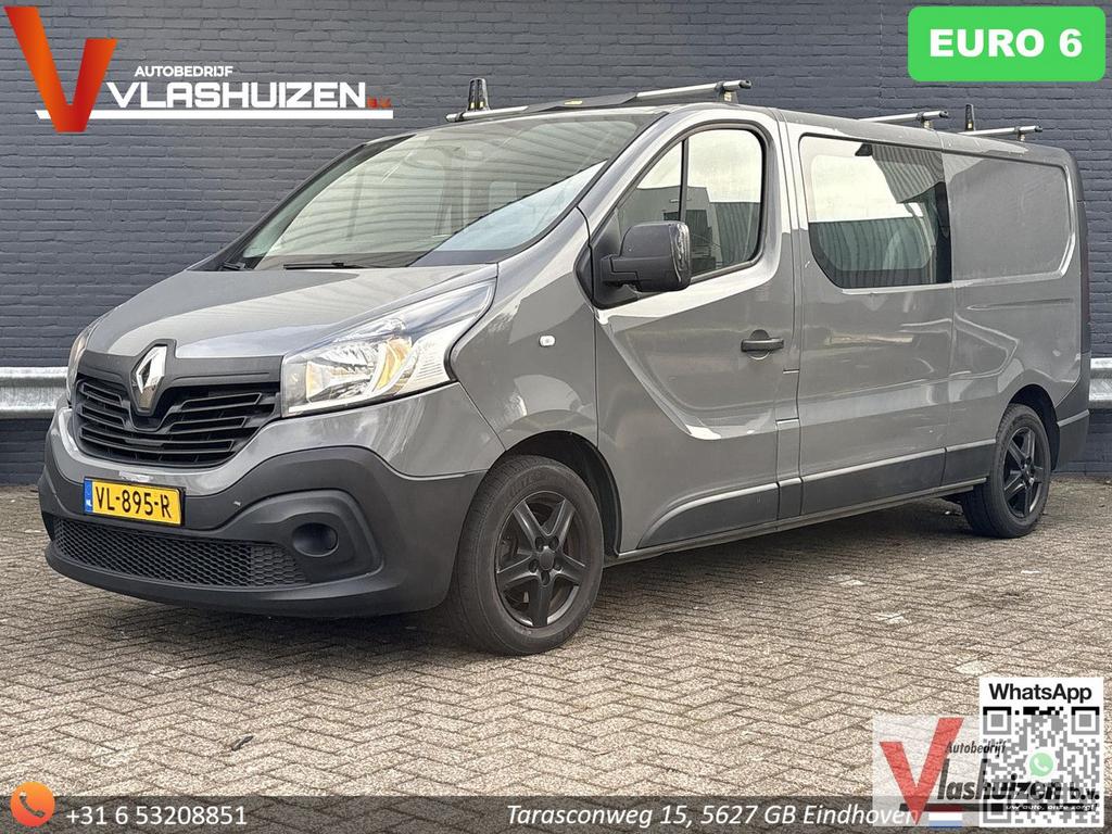 Renault Trafic 1.6 dCi T29 L2H1 Dubbel Cabine | € 6.245,- NE, Renault, Bedrijf, Zilver of Grijs, Te koop