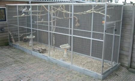 Aluminium Volière 1m x 4 meter x 2 m, Dieren en Toebehoren, Ophalen, Nieuw, Aluminium, Volière