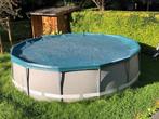 Intex ultraframe opzet zwembad (diam 427cm) met warmtepomp, Ophalen, Gebruikt, 80 tot 120 cm, Rond