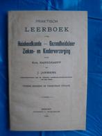 Practisch leerboek over huishoudkunde/gezondheid/...1921 !!!, Ophalen of Verzenden, Gelezen