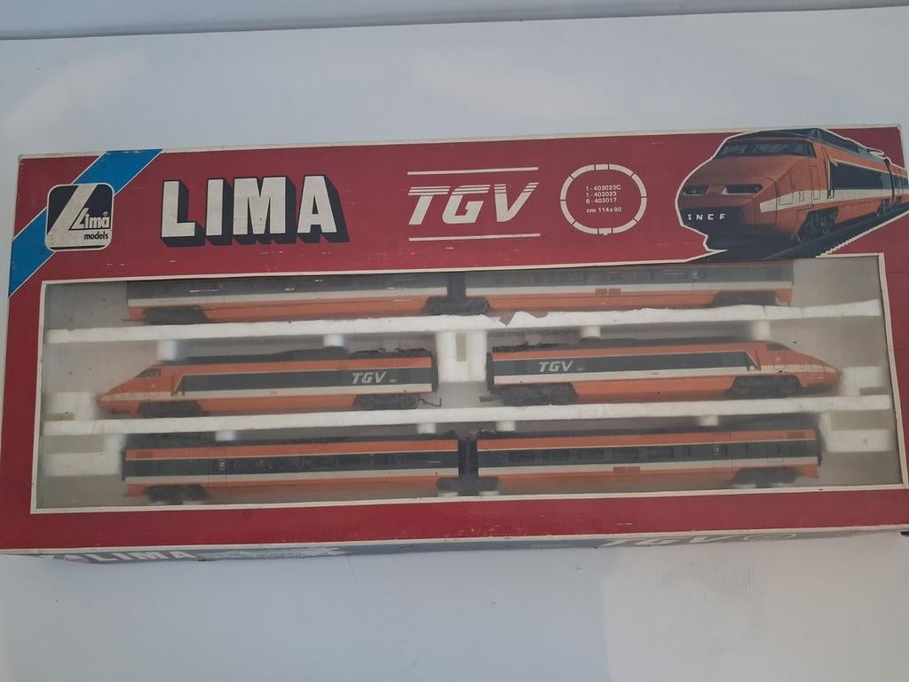 H0 TGV SNCF de Lima, Hobby & Loisirs créatifs, Trains miniatures | HO, Utilisé, Set de Trains, Lima, Analogique, Enlèvement