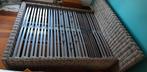 Rotan bed en 2 lattenbodems, Autres couleurs, Landelijk, Enlèvement, Utilisé