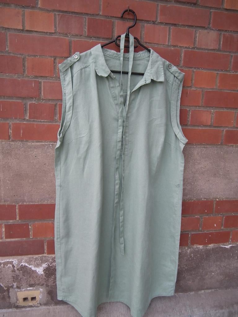 Robe d'été sans manches, pour femme. taille 46/48 (C&A), Taille 42/44 (L), Comme neuf, Vert, C&A