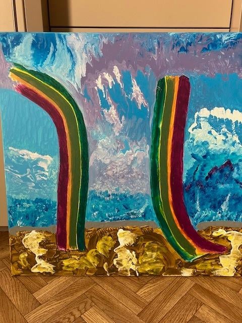 De poort van de eeuwigheid, Antiquités & Art, Art | Peinture | Abstraite, Enlèvement