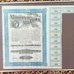Uniek aandeel MINERVA MOTORS ANTWERPEN met 11 coupons, Ophalen, 1920 tot 1950, Aandeel