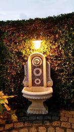 Prachtige Mediterrane Muurfontein met Mozaïek, Ophalen, Gebruikt, Beton, Fontein