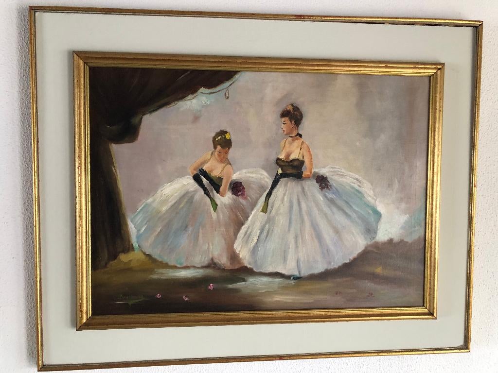 Schilderij 'Ballerina's', Antiek en Kunst, Ophalen