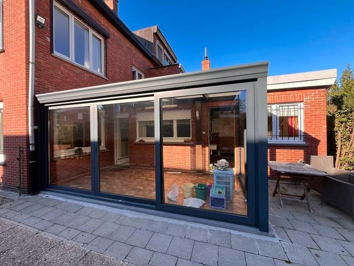 Recente veranda in aluminium, weg wegens verbouwing, Doe-het-zelf en Bouw, Raamkozijnen en Schuifdeuren, Gebruikt, Overige typen