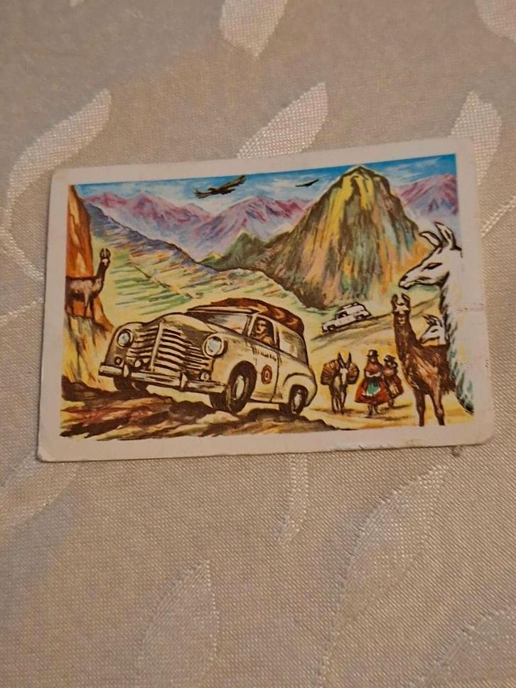 Prentje/Chromo : Alaska-Vuurland/Renault Colorale, Collections, Photos & Gravures, Utilisé, Gravure, Étranger, Enlèvement ou Envoi