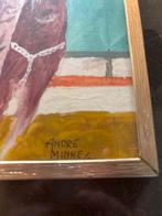 Origineel schilderij André Minne - circus/paarden-gesigneerd, Antiek en Kunst, Ophalen