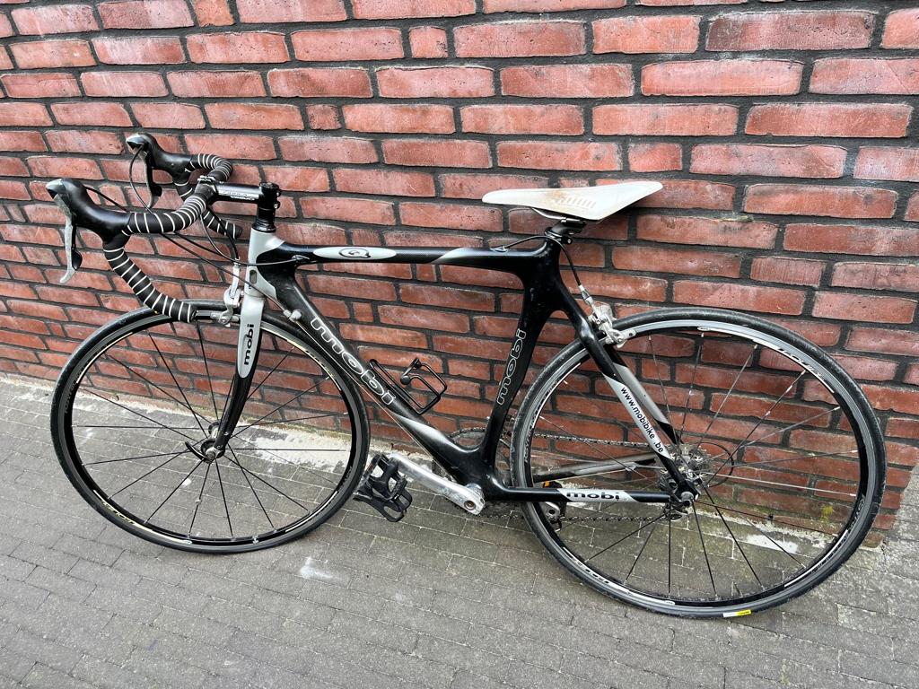 koersfiets, Gebruikt, 10 tot 15 versnellingen, Heren, 53 tot 57 cm