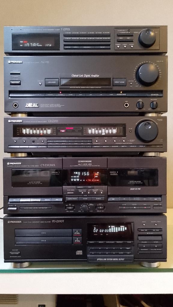 Pioneer A-Z370 5 delig set(1993), Audio, Tv en Foto, Gebruikt, Tuner of Radio, Pioneer, Losse componenten