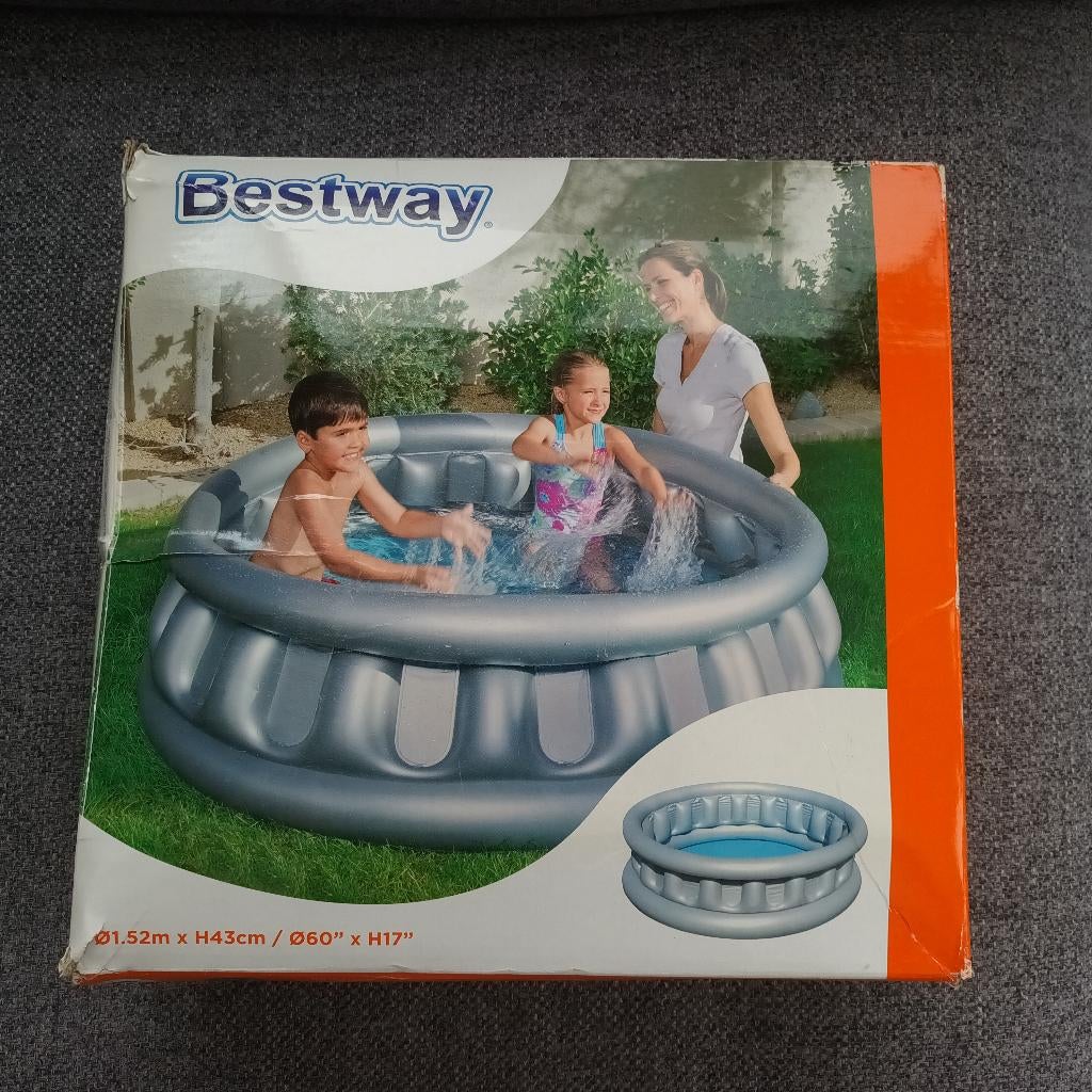Zwembad voor peuters/kleuters 1.50 m diameter + pomp, Verzenden, Minder dan 80 cm, Opblaaszwembad, Rond