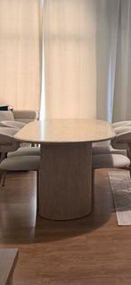 Table travertain, Maison & Meubles, Bureaux, Enlèvement, Comme neuf