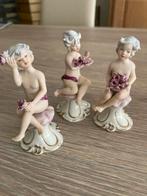 Prachtige vintage Fijne biscuitporseleinen beeldjes. Putti., Antiek en Kunst, Ophalen of Verzenden