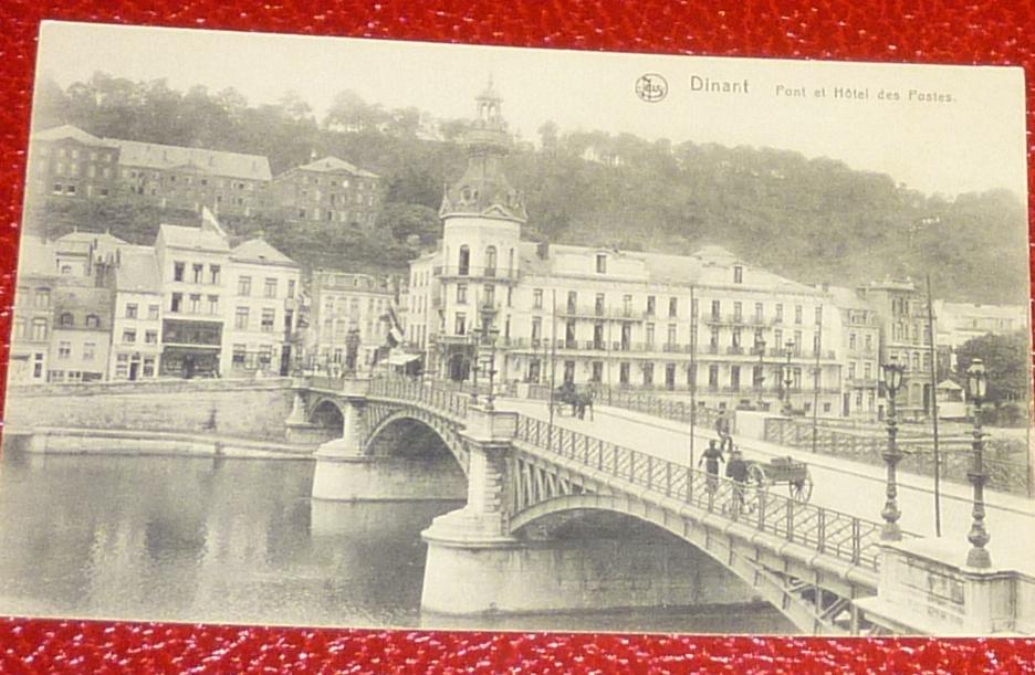 Carte postale authentique: Dinant: le pont et l'hôtel, Collections, Enlèvement ou Envoi, Non affranchie, Namur