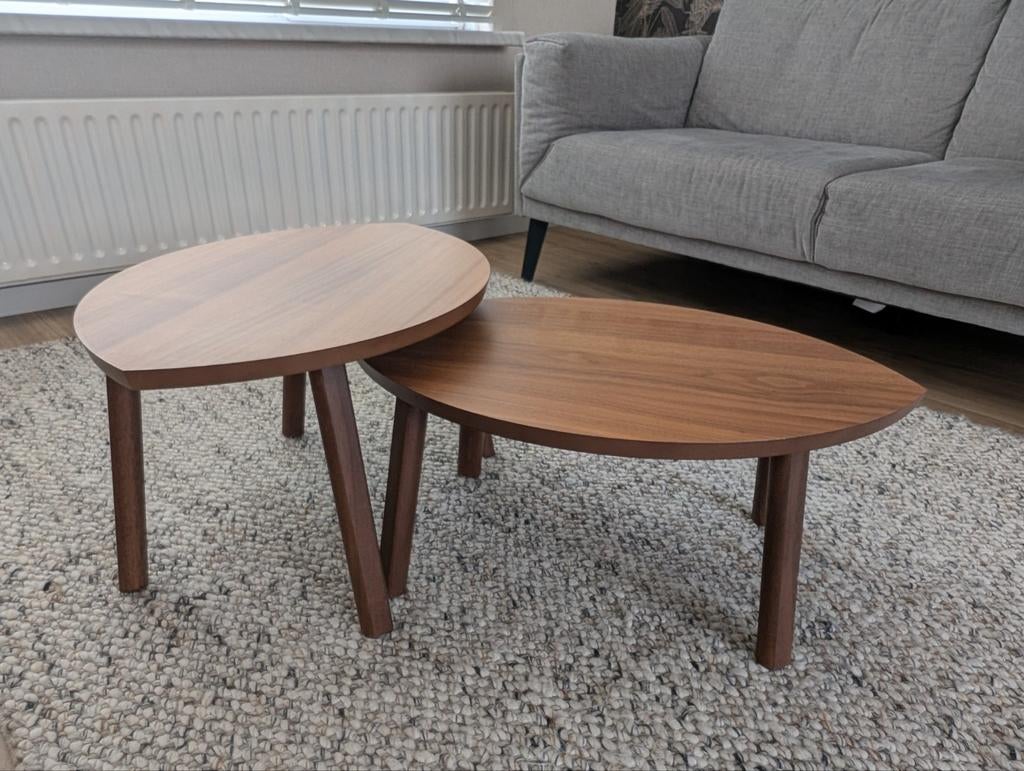 IKEA Stockholm: set van 2 bijzettafels (Hulst, NL), Huis en Inrichting, Ophalen, Minder dan 50 cm, 50 tot 100 cm, Zo goed als nieuw