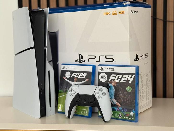 PS5 SLIM DIC, Games en Spelcomputers, Spelcomputers | Sony PlayStation 5, Zo goed als nieuw, Ophalen