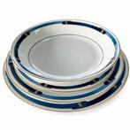 Service porcelaine Christofle Iriana bleu, Maison & Meubles, Cuisine | Vaisselle, Enlèvement, Comme neuf, Porcelaine