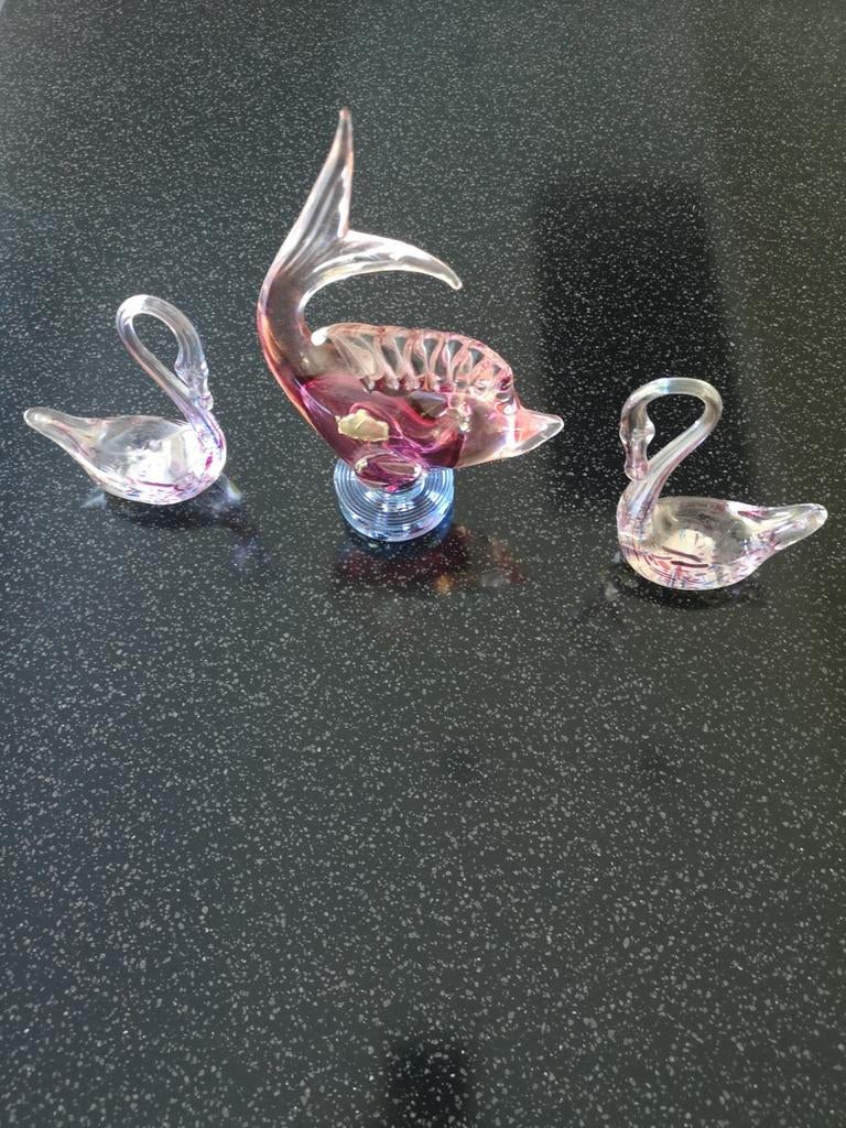 Glazen decoratie, Ophalen