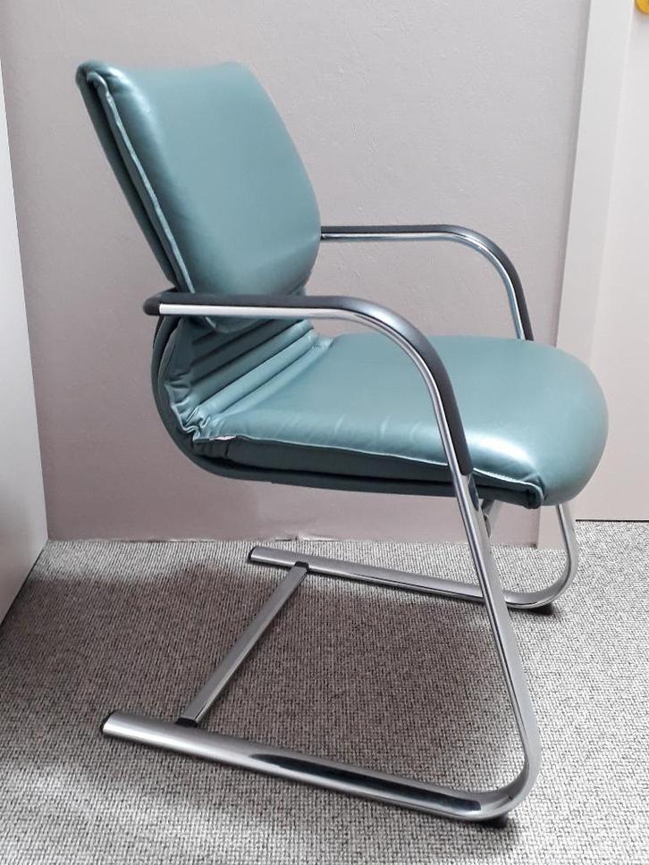 Fauteuil(s) ergonomique(s) Comforto – Cuir Vert Design 80s, Maison & Meubles, Chaises de bureau, Utilisé, Chaise de bureau, Vert