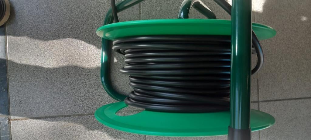 Kabelhaspel 25m 1.5mm draad  NIEUW  spotprijs belgisch., Ophalen