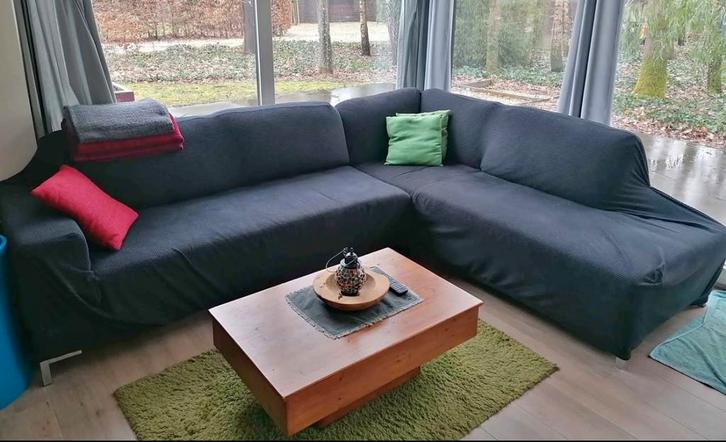 Siège d'angle spacieux avec salon - housse incluse, Maison & Meubles, Canapés | Repose-pieds & Poufs, Utilisé, Enlèvement