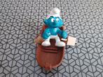 Supersmurf met roeiboot 4.0219, Verzamelen, Smurfen, Ophalen of Verzenden, Gebruikt, Overige Smurfen, Poppetje, Figuurtje of Knuffel