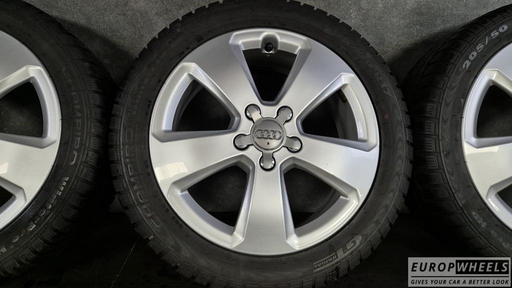 17 inch Audi A3 velgen Winterbanden VW Golf Caddy, Gebruikt, -, -, Banden en Velgen