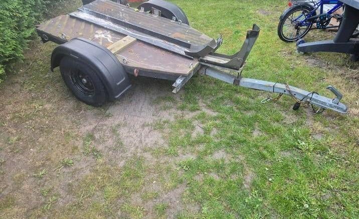 Motor/brommer aanhangwagen, Autos : Divers, Remorques Pièces, Utilisé, Enlèvement