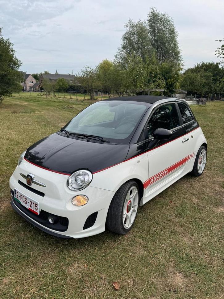Fiat Abarth 500 C Tricolor, Autos, Abarth, Particulier, 500C, Essence, Euro 5, Cabriolet, Boîte manuelle, Blanc, Noir, Cuir, Traction avant