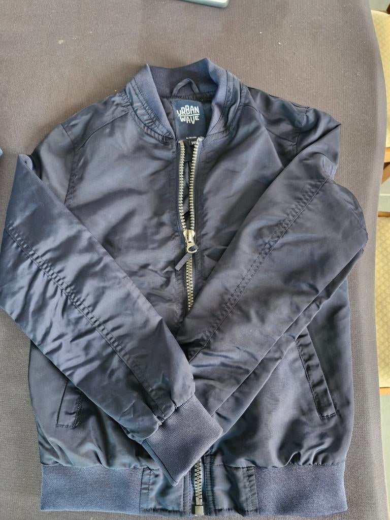 Donkerblauwe zomerjas, NIEUW, maat 140, 10 jaar, Ophalen