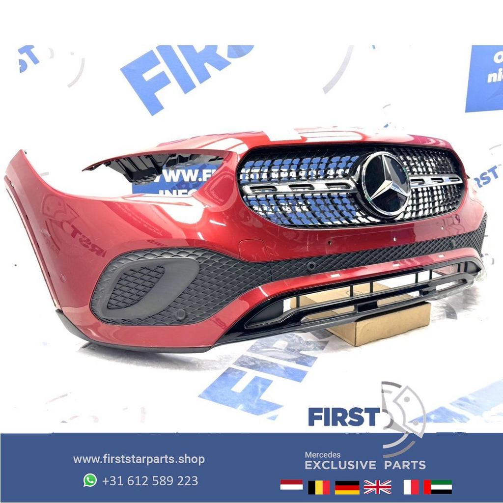 H247 BUMPER GLA A2478803501 VOORBUMPER COMPLEET ZWART WIT GR, Gebruikt, -, Voor, Ophalen of Verzenden