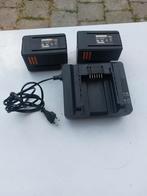 2 batterijen voor bosmaaier van het merk Worx, Tuin en Terras