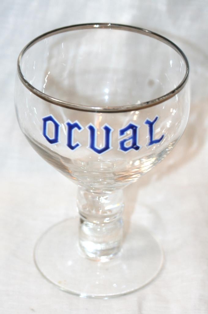 Orval emaille verzamel bierglas, Enlèvement ou Envoi, Utilisé, Verre ou Verres