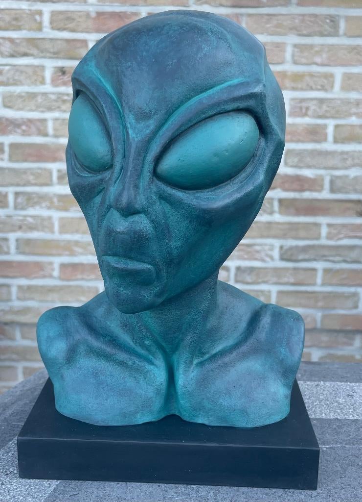 Tête Extra-terrestre affaire Roswell, Collections, Statues & Figurines, Enlèvement, Neuf