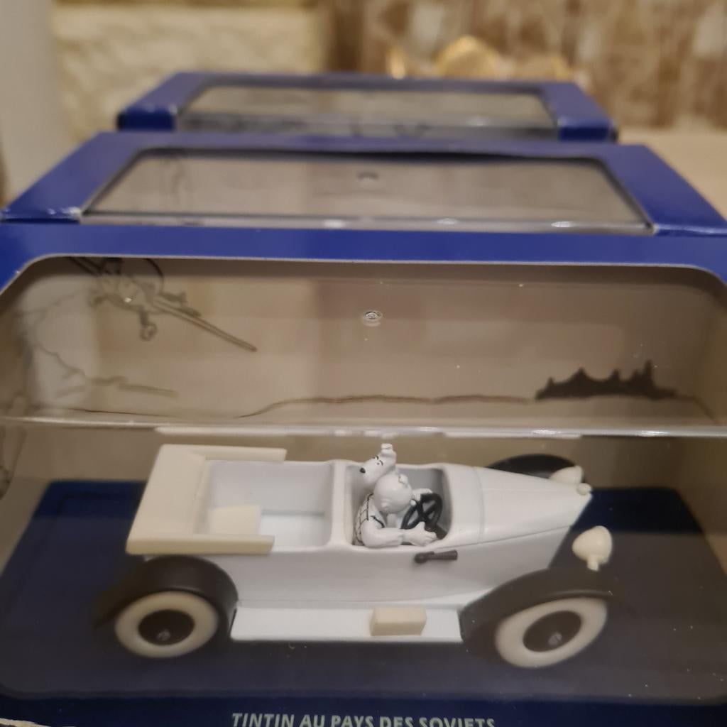 Lot cars Tintin atlas zwart en wit, Ophalen of Verzenden