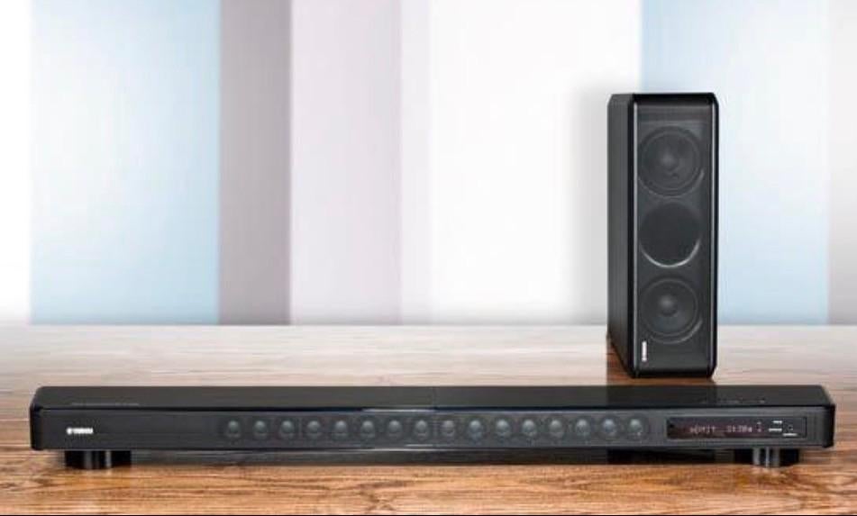 Yamaha YSP-2200 cine en casa + subwoofer, 40 tot 70 watt, Ophalen, Overige merken, Gebruikt